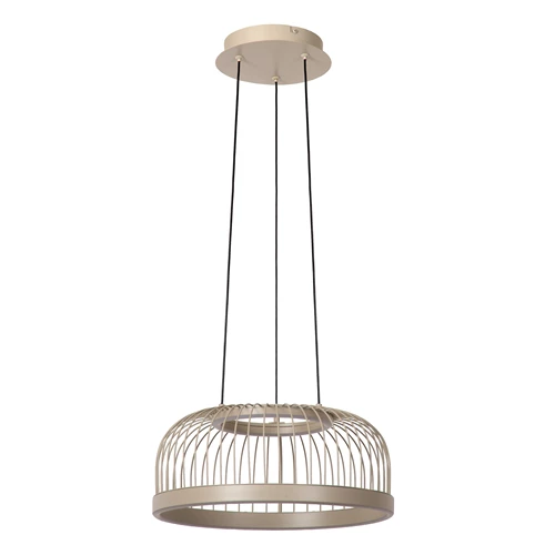 Lucide RIXANNE - Pendant light - Ø 40 cm- LED 3 StepDim - CCT - 1x22W 2200K/4000K - Taupe - Vibes - turned off
